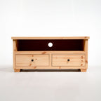 Croyde Scandinavian Pine 2 Drawer TV Stand