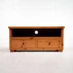 Croyde Scandinavian Pine 2 Drawer TV Stand