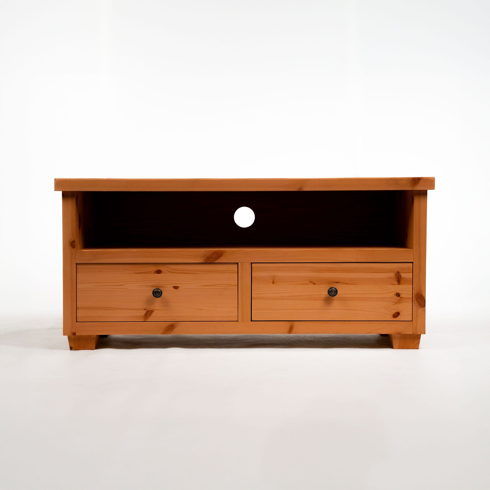 Croyde Scandinavian Pine 2 Drawer TV Stand