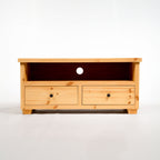 Croyde Scandinavian Pine 2 Drawer TV Stand