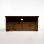 Croyde Scandinavian Pine 2 Drawer TV Stand