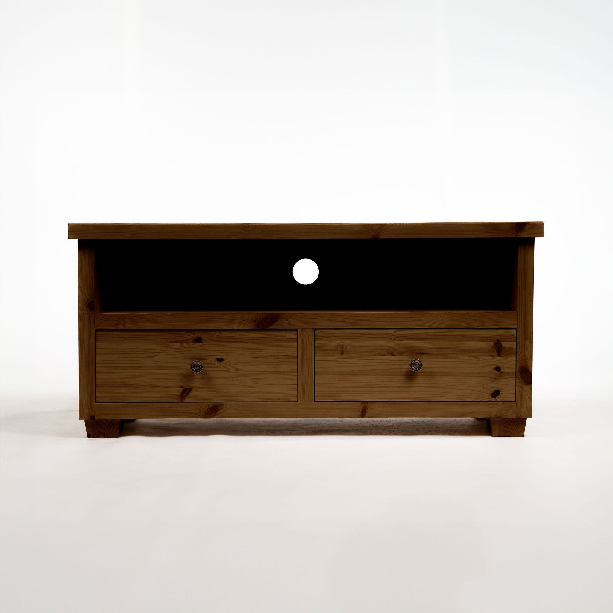 Croyde Scandinavian Pine 2 Drawer TV Stand