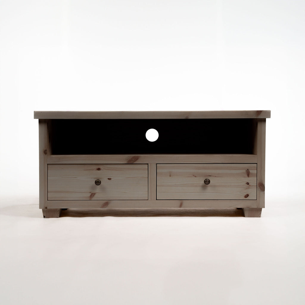 Croyde Scandinavian Pine 2 Drawer TV Stand