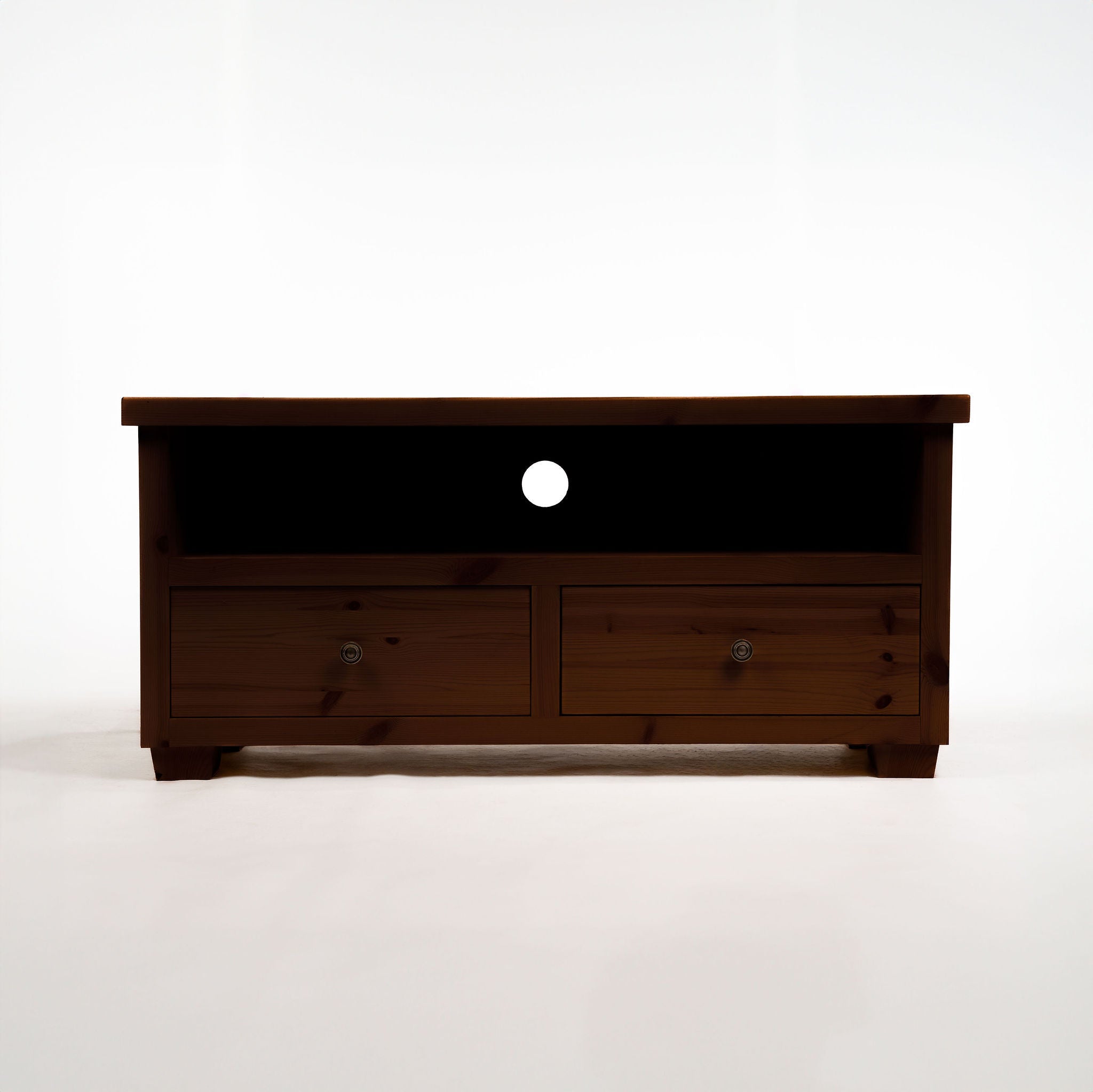 Croyde Scandinavian Pine 2 Drawer TV Stand
