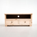 Croyde Scandinavian Pine 2 Drawer TV Stand