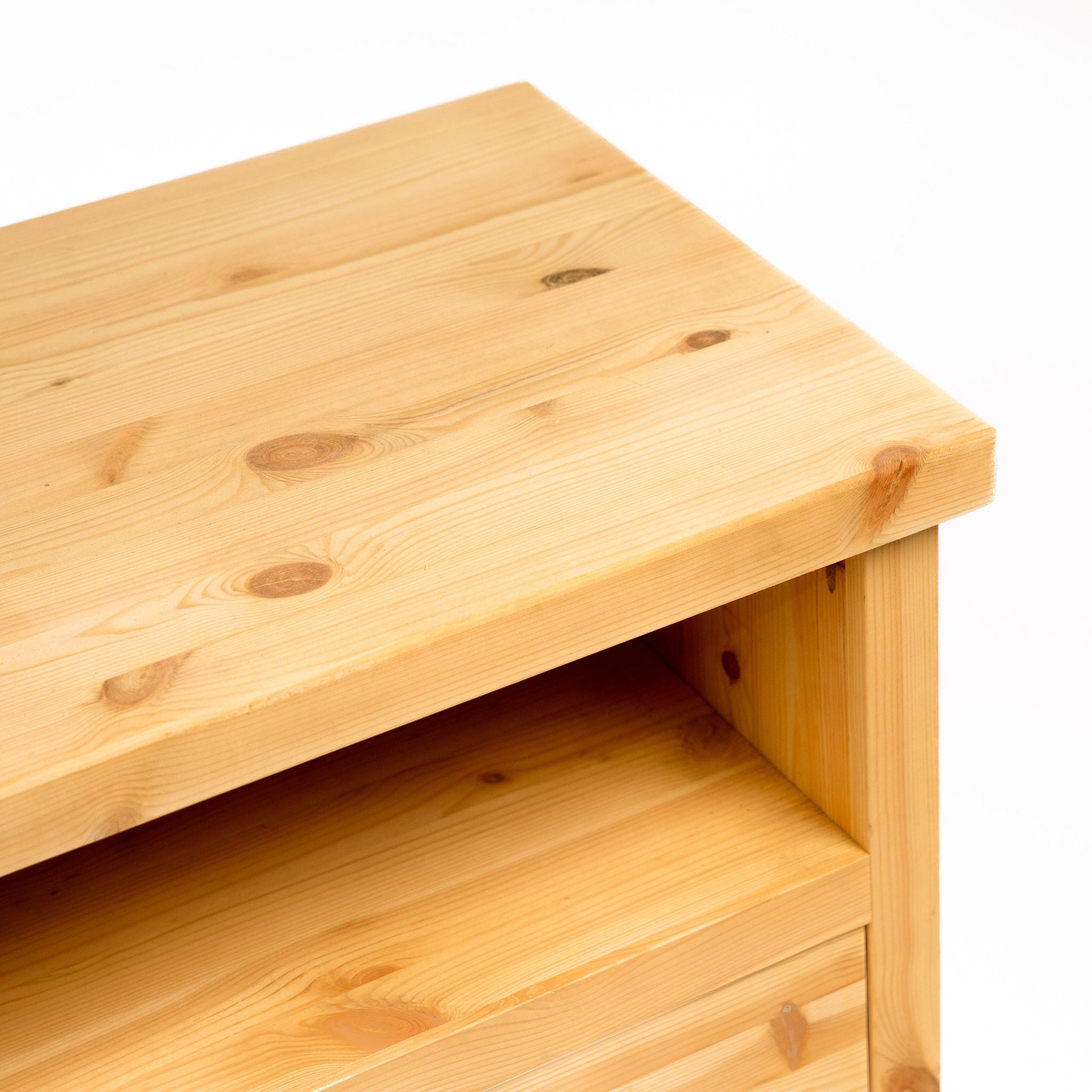 Croyde Scandinavian Pine 2 Drawer TV Stand