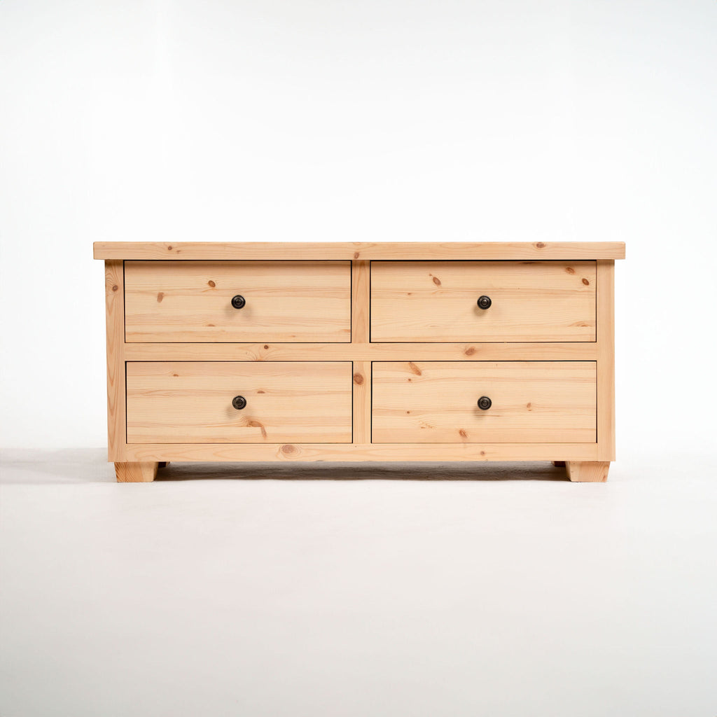 Portreath Scandinavian Pine Chest of 4 Drawers