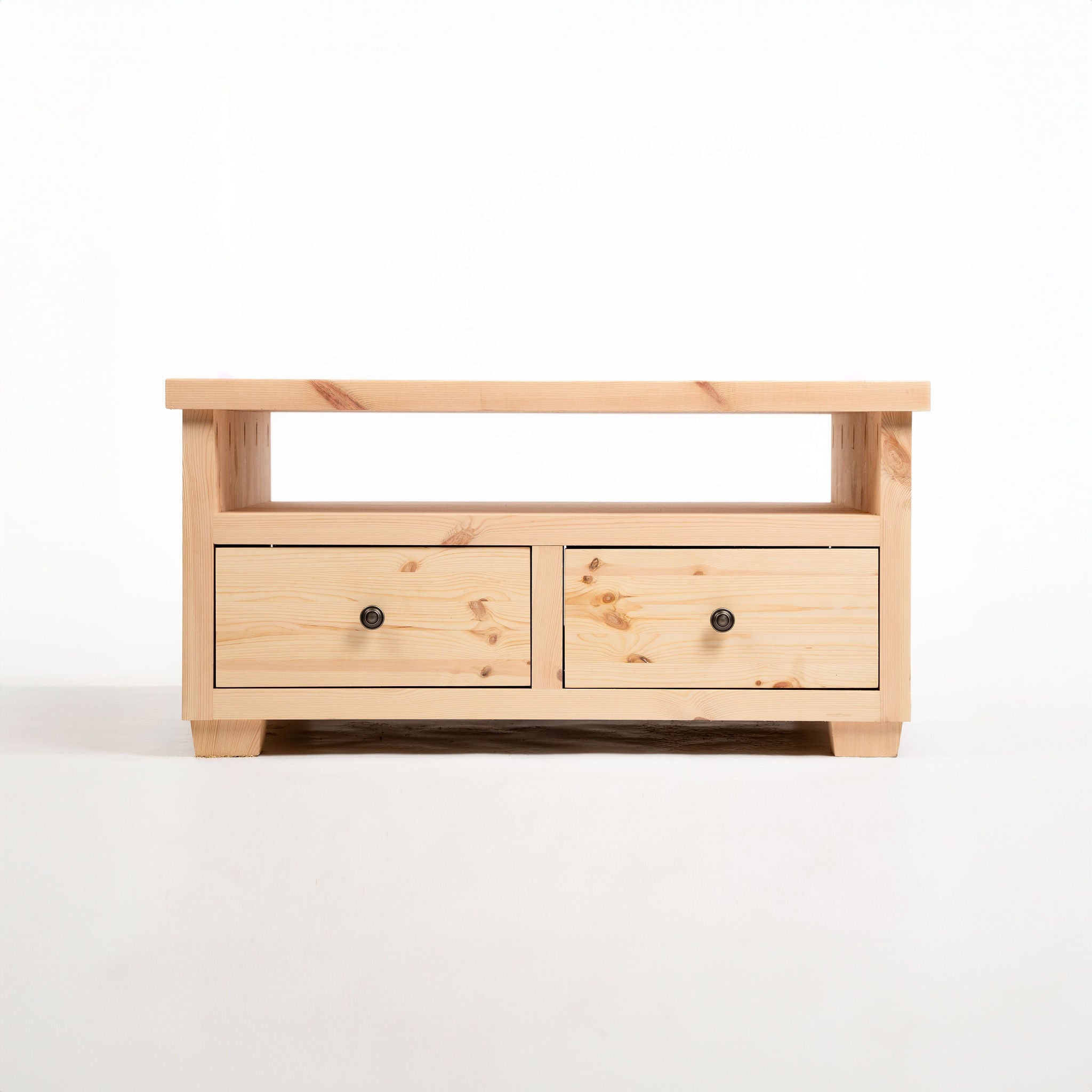 Exbourne Scandinavian Pine TV Stand