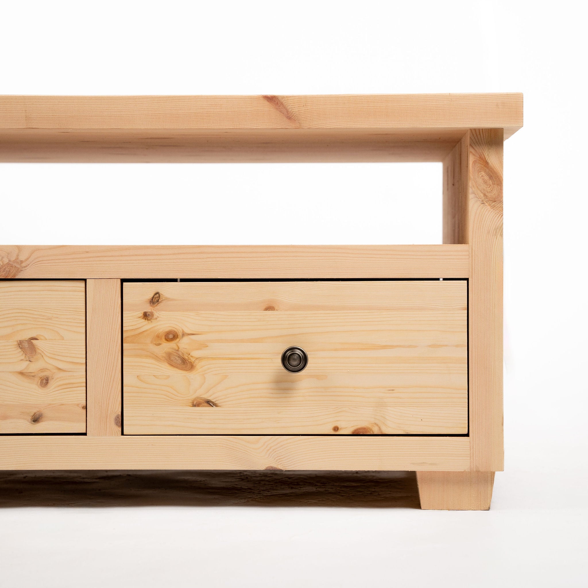Exbourne Scandinavian Pine TV Stand
