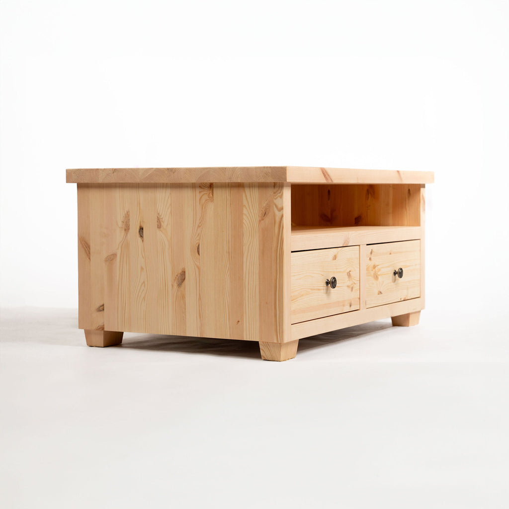 Exbourne Scandinavian Pine TV Stand