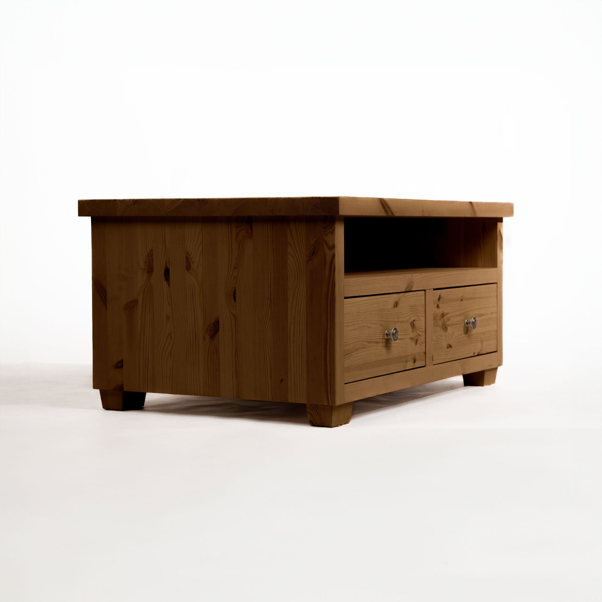 Exbourne Scandinavian Pine TV Stand