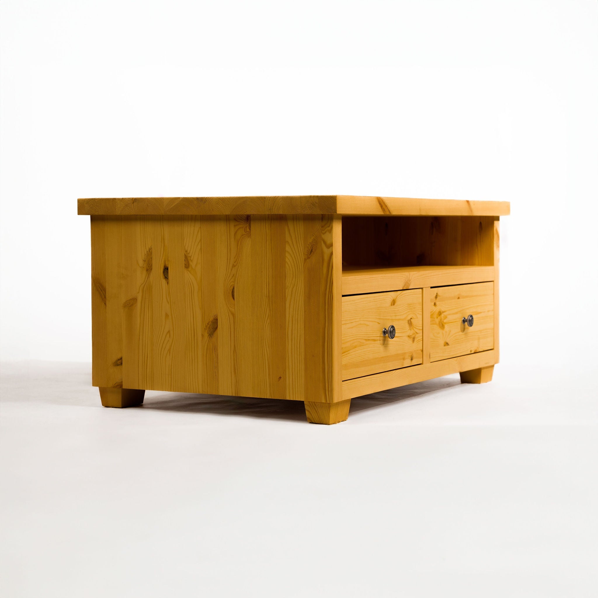 Exbourne Scandinavian Pine TV Stand