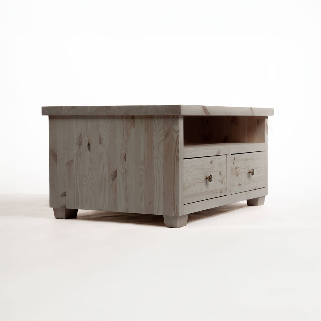 Exbourne Scandinavian Pine TV Stand