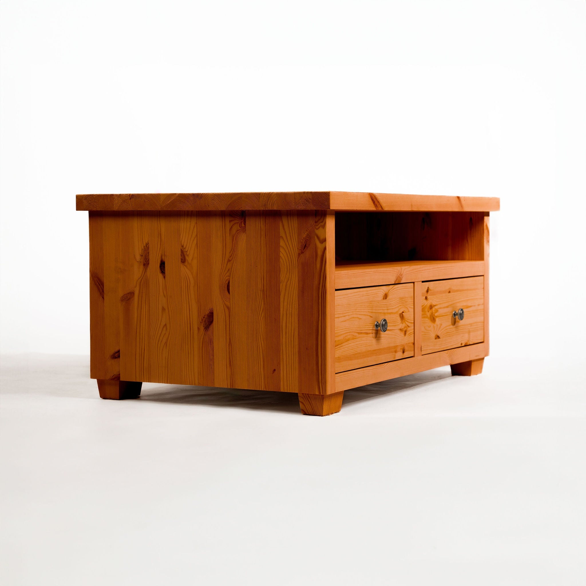 Exbourne Scandinavian Pine TV Stand