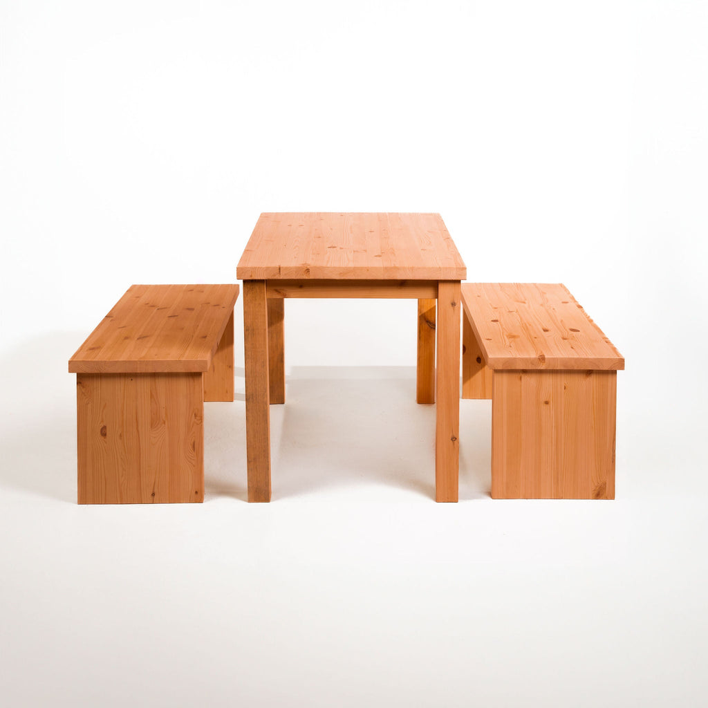 Tamar Scandinavian Pine Table & Bench Set