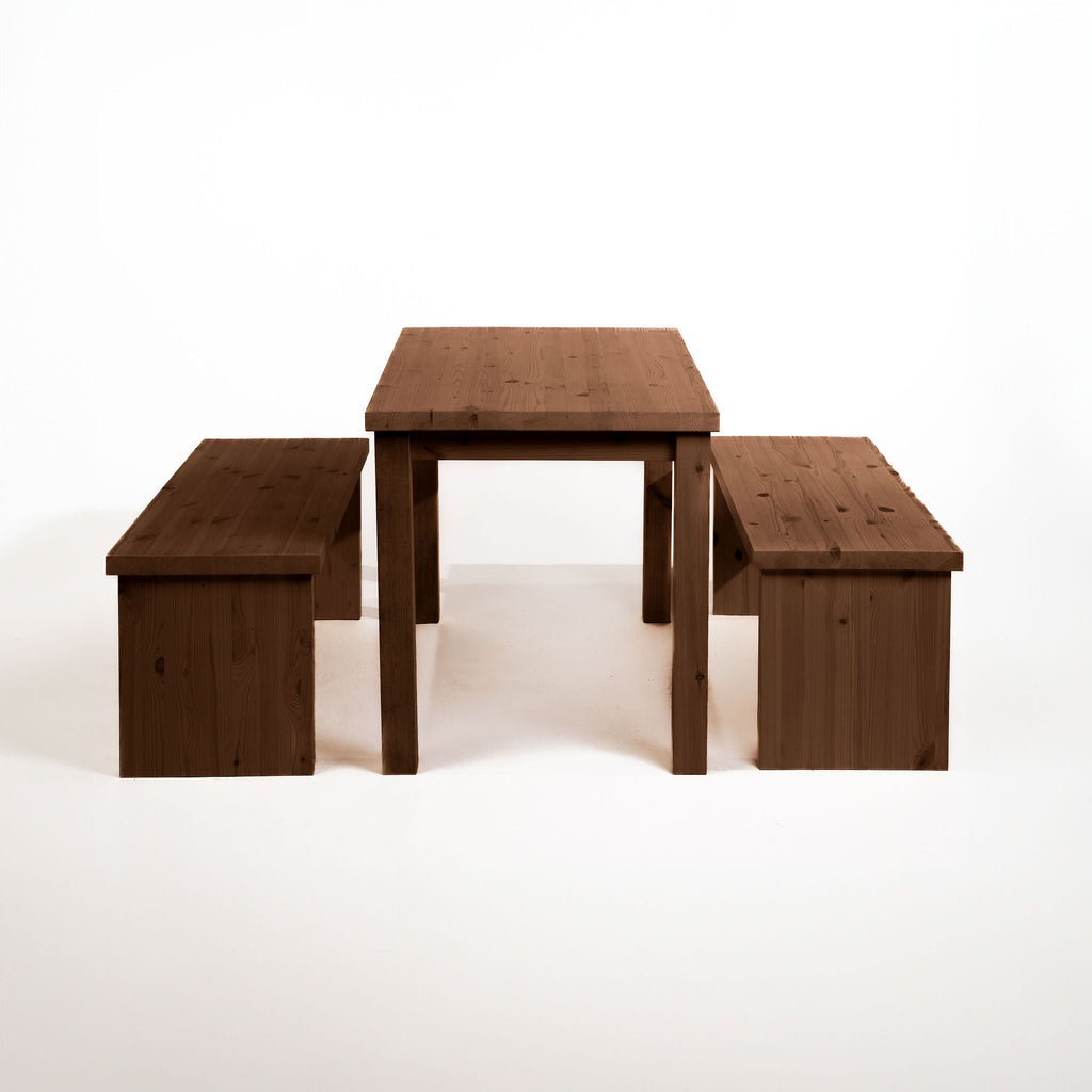 Tamar Scandinavian Pine Table & Bench Set