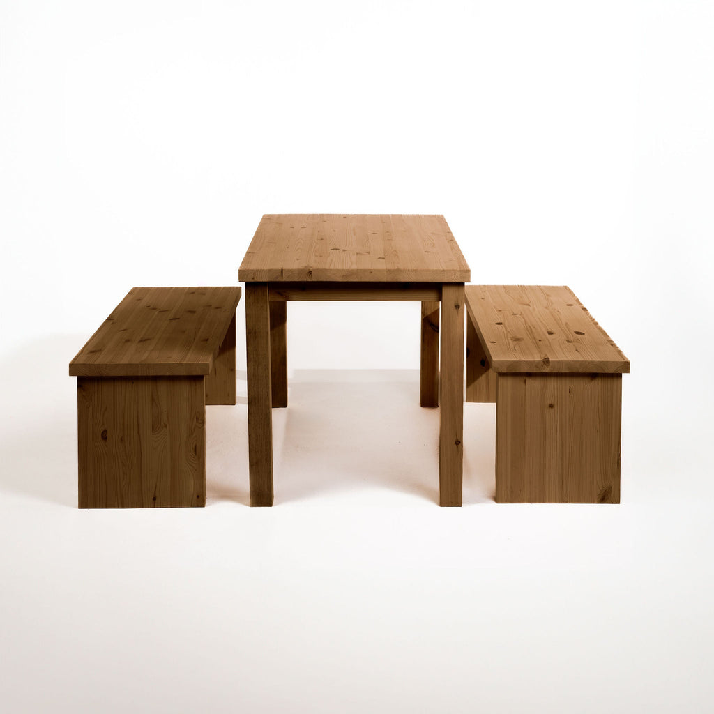 Tamar Scandinavian Pine Table & Bench Set