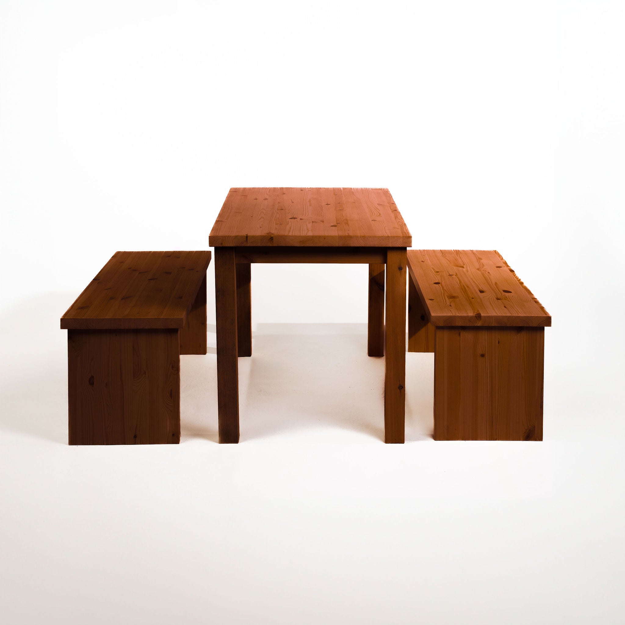 Tamar Scandinavian Pine Table & Bench Set