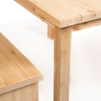 Tamar Scandinavian Pine Table & Bench Set