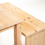 Tamar Scandinavian Pine Table & Bench Set