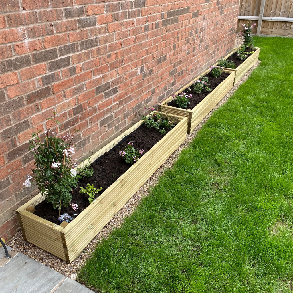 Scandinavian Redwood Decking Planter