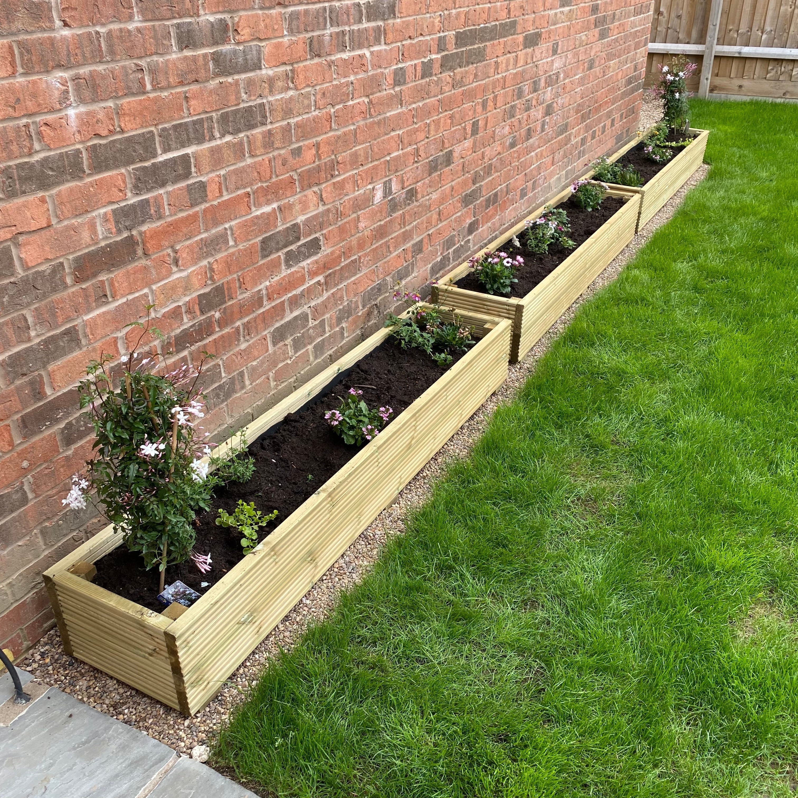 Scandinavian Redwood Decking Planter